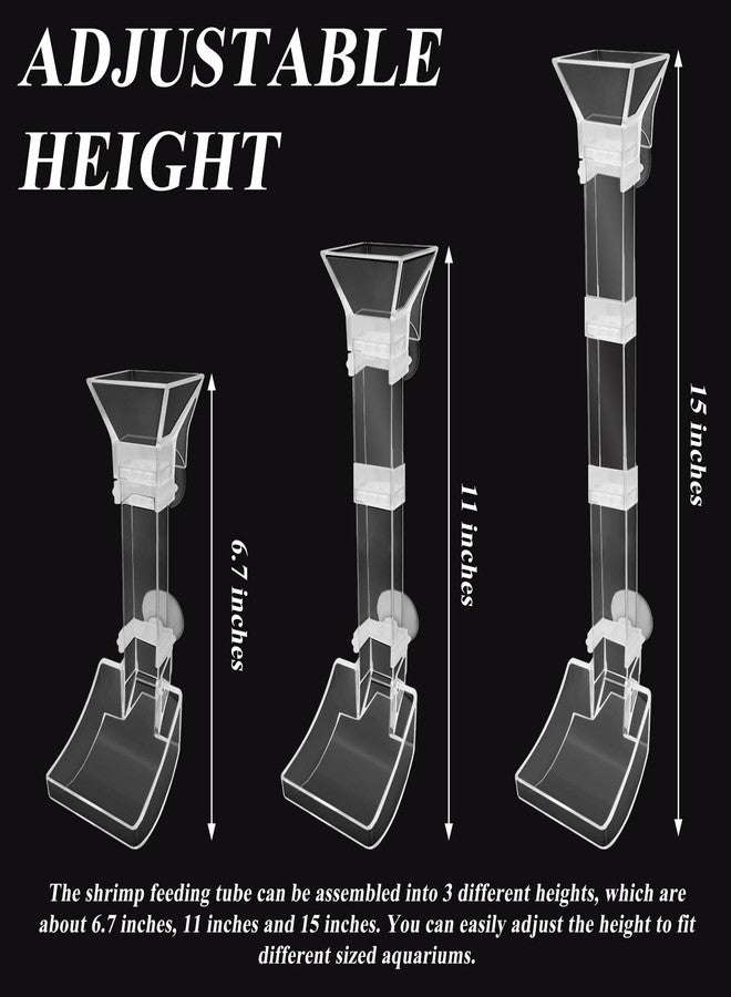 Niuohoy Shrimp Feeder Tube and Dish Set - Aquarium Fish Feeder with Feeding Ring and Cleaning Brush - Prevent Food Scattering - Image 3